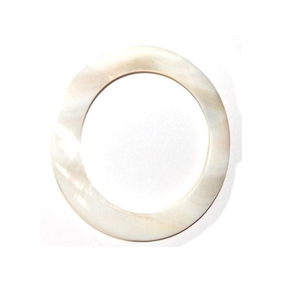 Snäckring 6 cm, vit