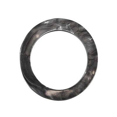 Snäckring 6 cm, grå