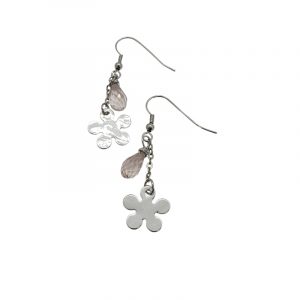 Fiorella kristall, örhängen rosa