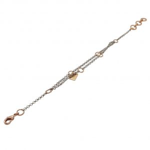 Mixa metaller - armband silver/rosé