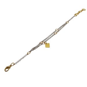 Mixa metaller - armband silver/guld