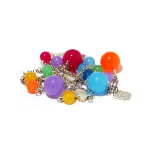 Halsband - kedja med rundslipa