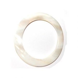 Snäckring 6 cm, vit