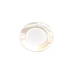Snäckring 3,5 cm, vit