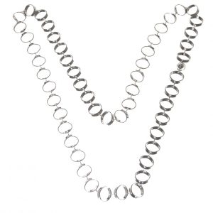 Twist 90 cm silver