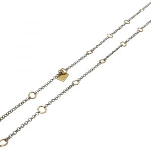 Mixa metaller - halsband silver/guld